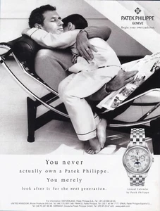Patek Philippe Jahreskalender "You Never Actually Own" Original 2000 Printanzeige!! - Bild 1 von 1