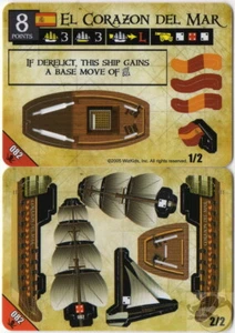 Wizkids Pirates Pocketmodel - El Corazon Del Mar (ship) PotSM-U 082 C - Picture 1 of 1