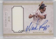 2017 Topps Definitive Collection Relics /25 Wade Boggs #DCAR-WB Auto HOF