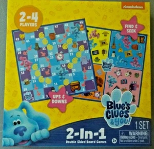 Blue's Clues 2-in-1 doppelseitiges Brettspiel Nickelodeon Ups & Downs finden & suchen - Bild 1 von 2