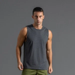 2025 Neu Sports Fitness Herren Weste Baumwolle Ärmellos T-Shirt Herren Freizeit Oberteil - Bild 1 von 28