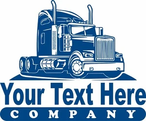  18 Wheeler Semi Big Rig Diesel Truck Company Driver Window Vinyl Decal Sticker - Picture 1 of 3