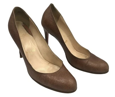 Zapatos de salón/tacones Christian Louboutin marrón talla 38,5 Foto 1 de 4