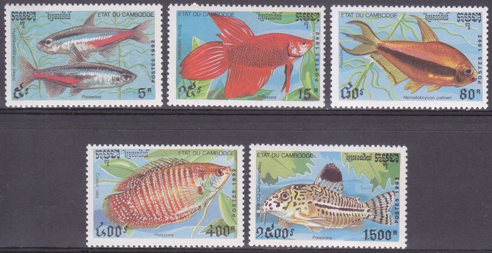 Peces Camboya 1992 (1273-1277) Foto 1 de 1