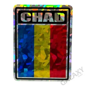 Tschad Aufkleber / Tschad Flagge Aufkleber / ""3 x 4" Tschad Aufkleber - Bild 1 von 1