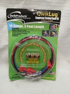 Kit de reparación de terminales de compresor 10 AWG 2 pies Cables Qwiklug QT2810 (EE. UU.) - Imagen 1 de 3