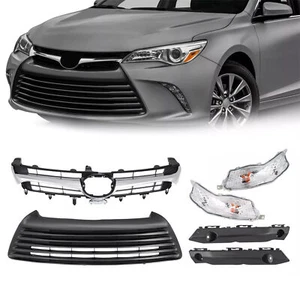 Juego de 6 luces antiniebla y soporte de parachoques de rejilla delantera para Toyota Camry LE 2015-2017 - Imagen 1 de 12