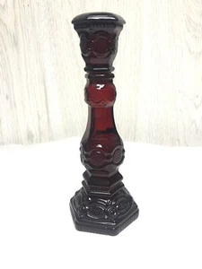 Vintage Avon 1876 Cape Cod Glass Candlestick Cologne Bird Of Paradise Red 90% - Picture 1 of 8