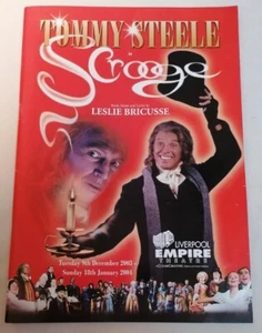 PROGRAMME - Tommy Steele Scrooge Liverpool Empire Theatre Souvenir Book 2003-04 - Picture 1 of 2