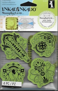 INKADINKADO Stamping Gear cling rubber stamp set BIRTHDAY FIESTA - Picture 1 of 2