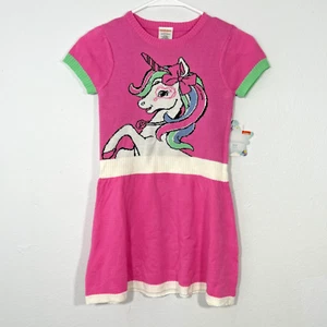 Nickelodeon Sweater Dress Girls S 6 Pink Unicorn Jojo Siwa - Picture 1 of 5