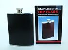 New 6oz Stainless Steel Liquor Hip Flask w/ Genuine Covering (SHIPPED FROM USA!)