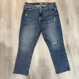 Jeans Denizen Levi's donna 12 vita alta caviglia slim invecchiato blu elasticizzato - Foto 1 di 8