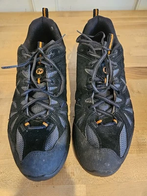 Merrell 10.5 Black Hiking Great Used Vibram - Image 1 of 4