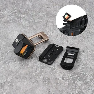 WADSN RMR Red Dot 45° Offset Mount Base di Mirino Fit Picatinny Rail Scope Staffa - Foto 1 di 11