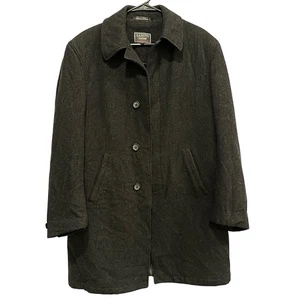 Abrigo LAZETTI COUTURE Para Hombre Carbón 100% Mezcla Lana Botón Delantero Talla S - Imagen 1 de 14