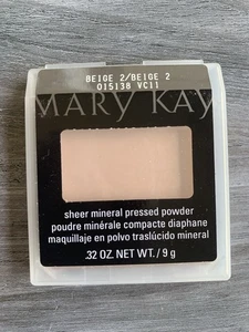 MARY KAY PRESSED POWDER SHEER MINERAL BEIGE 2 - Picture 1 of 3