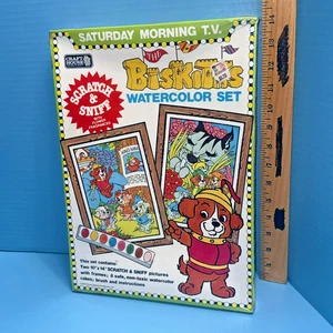 Vintage 1983 Hanna-Barbera The Biskitts Watercolor Set Craft House New Sealed - Picture 1 of 8