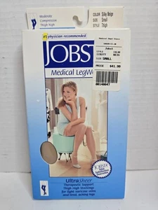 Jobst coscia ultra trasparente alta CT 15-20 mmHg beige setoso piccolo 119377 - Foto 1 di 3
