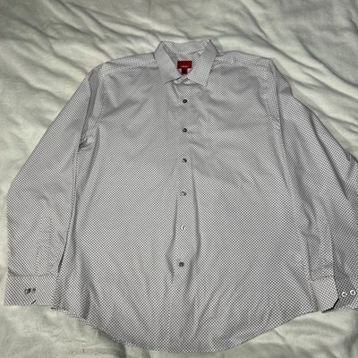 Camisa de vestir Alfani para hombre ajustada rendimiento elástica grande 16-16 1/2 34-35 Foto 1 de 4