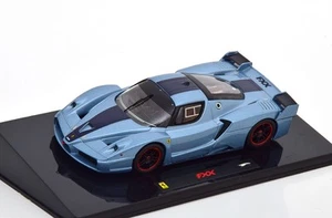 1:43 Hot Wheels Elite Ferrari FXX lightblue-metallic/blue - Picture 1 of 3