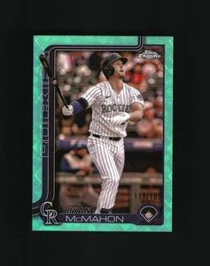 2025 Topps Chrome Logofractor - Ryan McMahon Aqua Refractor /199 Rockies - Picture 1 of 2