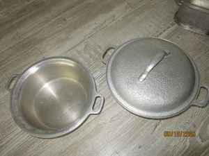 Vintage Century Silver Seal Dutch Oven & Topf - gehämmertes Aluminium mit Deckel 10" - Bild 1 von 5