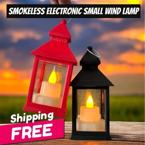 Brand New 3 Pcs Flameless LED Lantern Decor In Red Black White Free Shipping - Picture 1 of 6