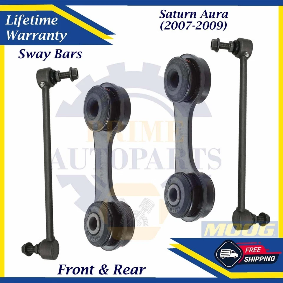 MOOG OEM Front & Rear Sway Bar Links For 2007-2009 Saturn Aura Lifetime Warranty - Image 1 of 4