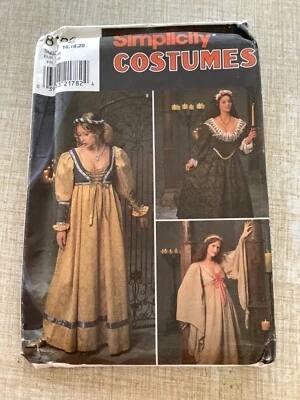 Simplicity SEWING PATTERN 8192 Misses MEDIEVAL COSTUMES Sizes 16-20 UNCUT - Image 1 of 3