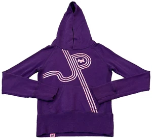 Joshua Perets Hoodie Girls Small Purple Pink JP Logo Sweater Sweatshirt Youth B1 - Picture 1 of 10