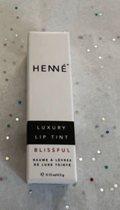Henné Organics Luxury Lip Tint Moisturizing Sheer Natural Color - Blissful .15oz - Picture 1 of 7