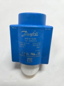 Danfoss 018F7397 Solenoid Valve Coil Blue 24 Volt 16 Watt 13.5 mm 40 - 50 C - Picture 1 of 9