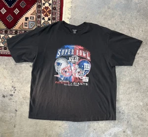 Reebok T Shirt Super Bowl 42 Patriots New York Giants XLII Shirt Mens 2XL 2008 - Picture 1 of 5