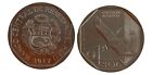 Peru Coins  1 Sol  2017 Comm  (Condo Andino)