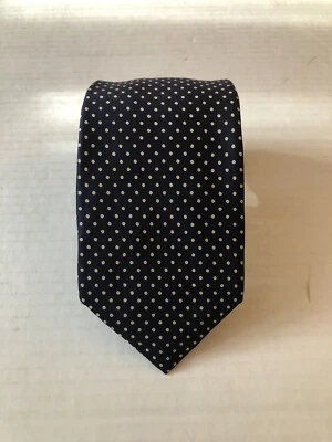 Neiman Marcus Hombre Nuevo Negro Seda Corbata 3" X 56" Foto 1 de 4