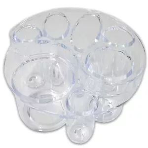 Acrylic Cosmetic Makeup Brush & Pencil Holder 7 Compartment Organizer - Picture 1 of 1