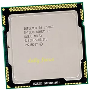 Intel Core i7-860 2.8 GHz LGA1156 4 cores 8 threads SLBJJ CPU Processor 8 MB - Picture 1 of 4