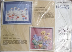 On Parade Geese The Creative Circle Candlewicking Embroidery Kit #0845 Complete - Picture 1 of 7