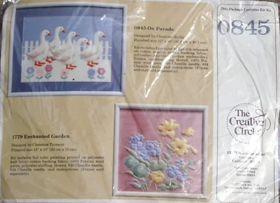 On Parade Geese The Creative Circle Candlewicking Embroidery Kit #0845 Complete - Image 1 of 4