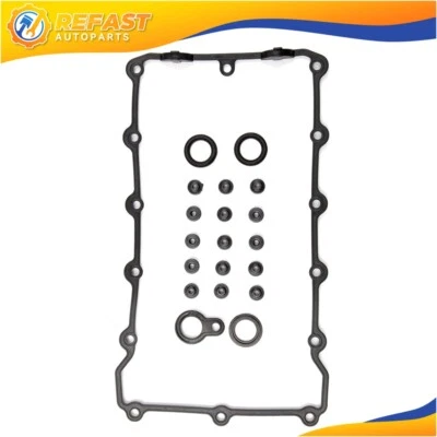For BMW E30 E36 318i 318ic M42 M44 1.8L 1.9L 1991-1995 Valve Cover Gasket Set - Image 1 of 4