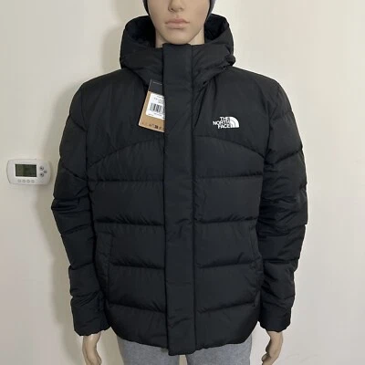 The North Face Men's Baltic Down Puffer Hoodie Jacket TNF Black Sz S M L XL XXL - Image 1 of 4