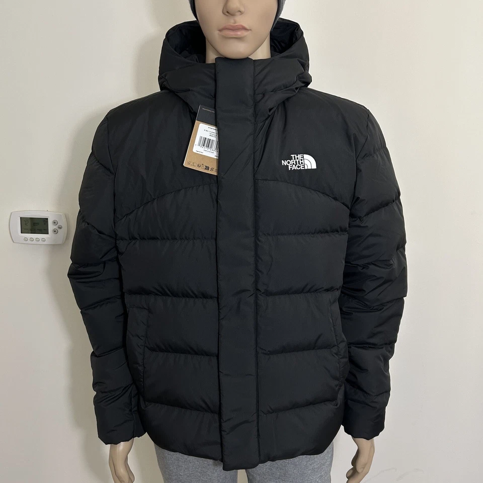 The North Face Men's Baltic Down Puffer Hoodie Jacket TNF Black Sz S M L XL XXL - Image 1 of 4