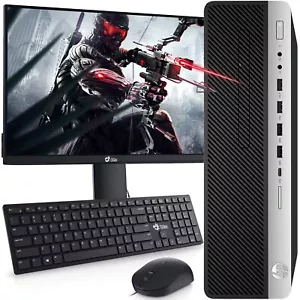 HP Gaming PC G3 SFF i7-6700 32GB 512GB SSD+2TB New 24" LED NVIDIA 1050Ti Win10 P - Picture 1 of 8