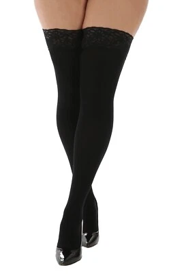 Pamela Mann Black Opaque 120 Denier Hold Ups Stockings
