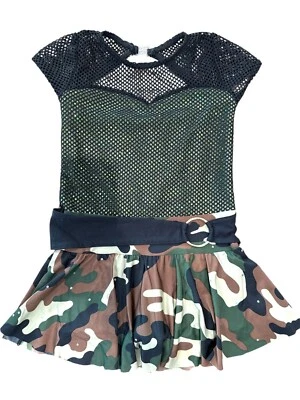 Girl's A Wish Come True Camo Dance Costume, size SC (5-7) - Image 1 of 4