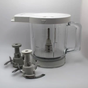 Braun K1000 3210 Food Processor 5 In 1 Original Parts Glass Goblet Lid & Blades - Picture 1 of 8