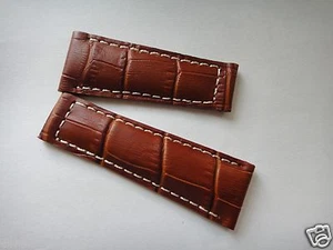 Genuine Leather Band Strap bracelet (FITS) Rolex DAYTONA 20mm x 16mm milk brown - Picture 1 of 2