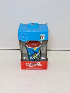 Hallmark 7-Eleven Slurpee Wild Cherry Christmas Tree Ornament Blue Cup 2018 - Picture 1 of 7