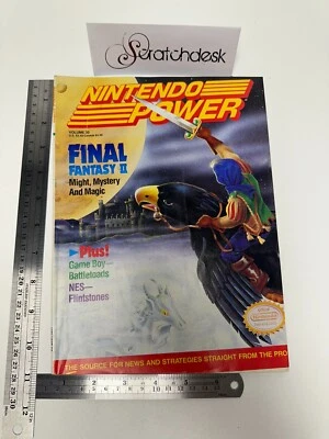 ERROR MISCUT NINTENDO POWER Magazine Nov 1991 Volume 30 FINAL FANTASY II Poster - Image 1 of 4